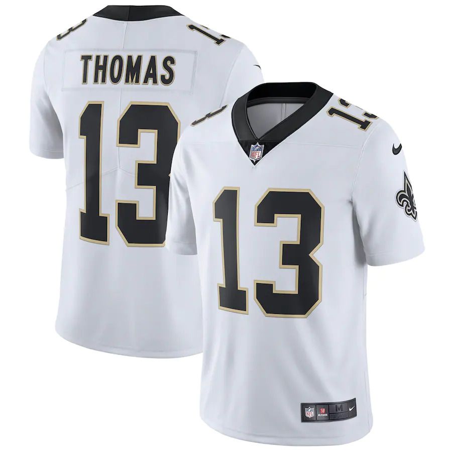 Cheap Men New Orleans Saints 13 Michael Thomas Nike White Vapor Untouchable Limited Player NFL Jersey